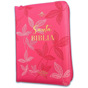 Biblia RVR1960 fidelidad fucsia hojas prim im piel cierre chica 10pt