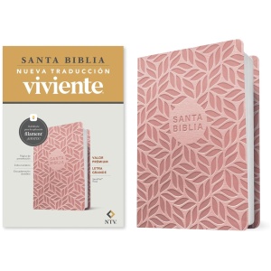 Biblia NTV valor premium rosa sim piel lt gde