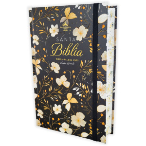 Biblia RVR1960 Primavera Negra tapa dura manual 12.5pt