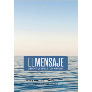 Biblia El mensaje azul tapa dura manual 9pt