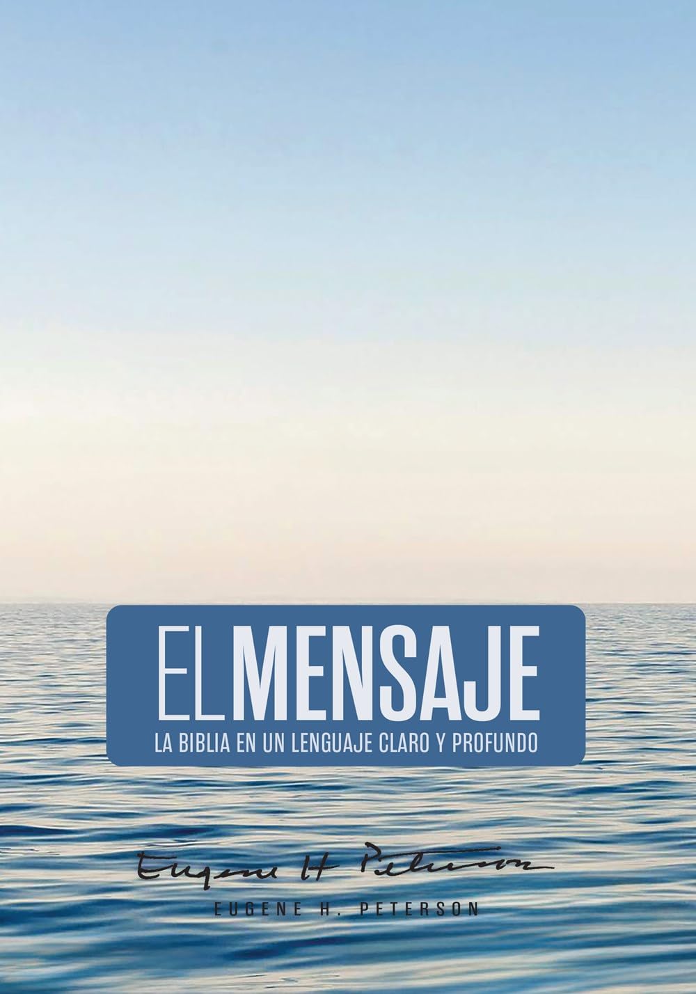 Biblia El mensaje azul tapa dura manual 9pt