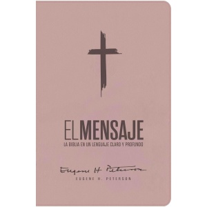 Biblia El Mensaje rosa suave im piel