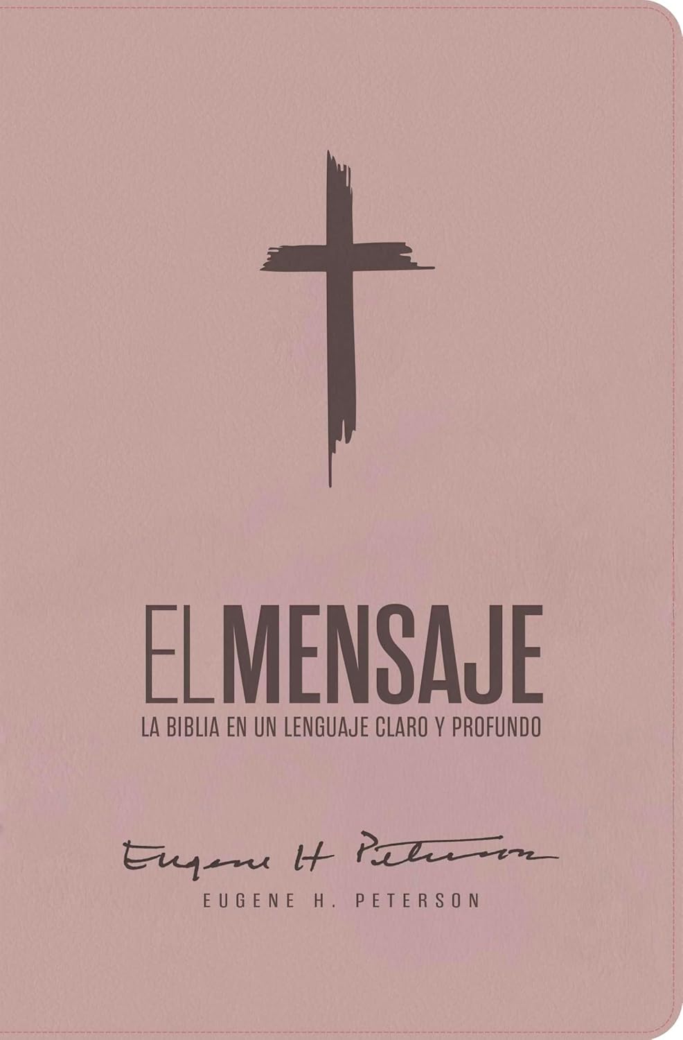 Biblia El Mensaje rosa suave im piel