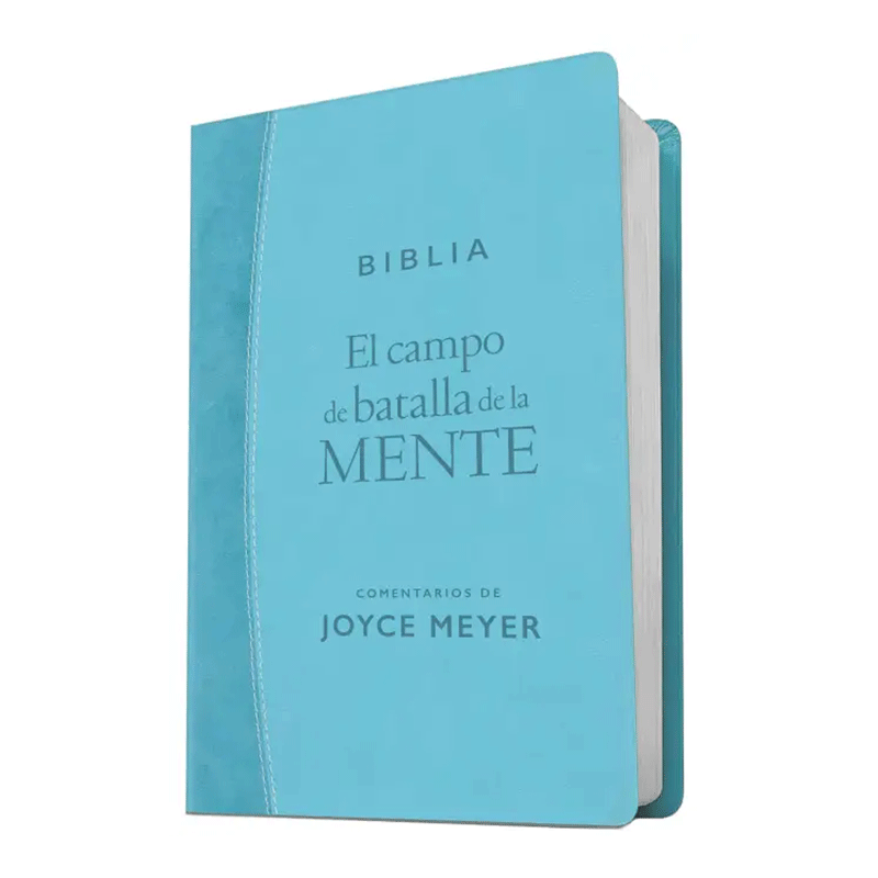 Biblia RVR1960 Campo de batalla turquesa im piel
