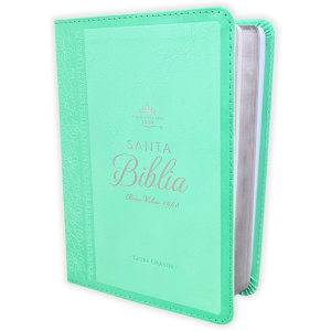 Biblia RVR1960 Neoclassic Turquesa im piel TC 12P