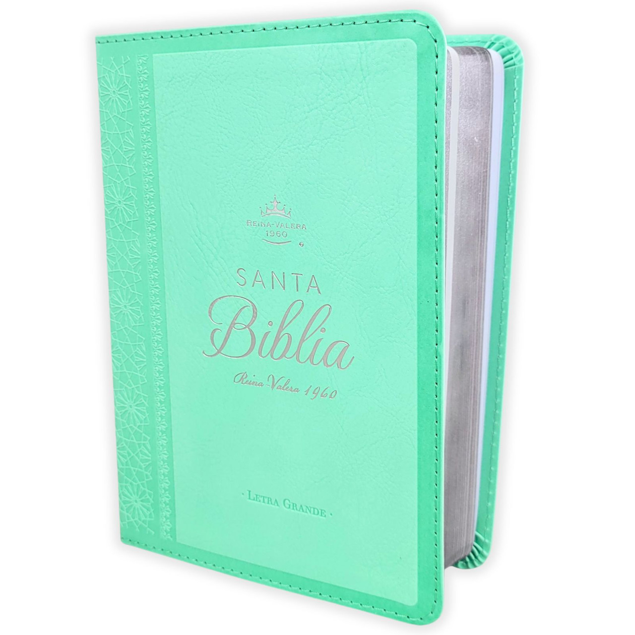 Biblia RVR1960 Neoclassic Turquesa im piel TC 12P