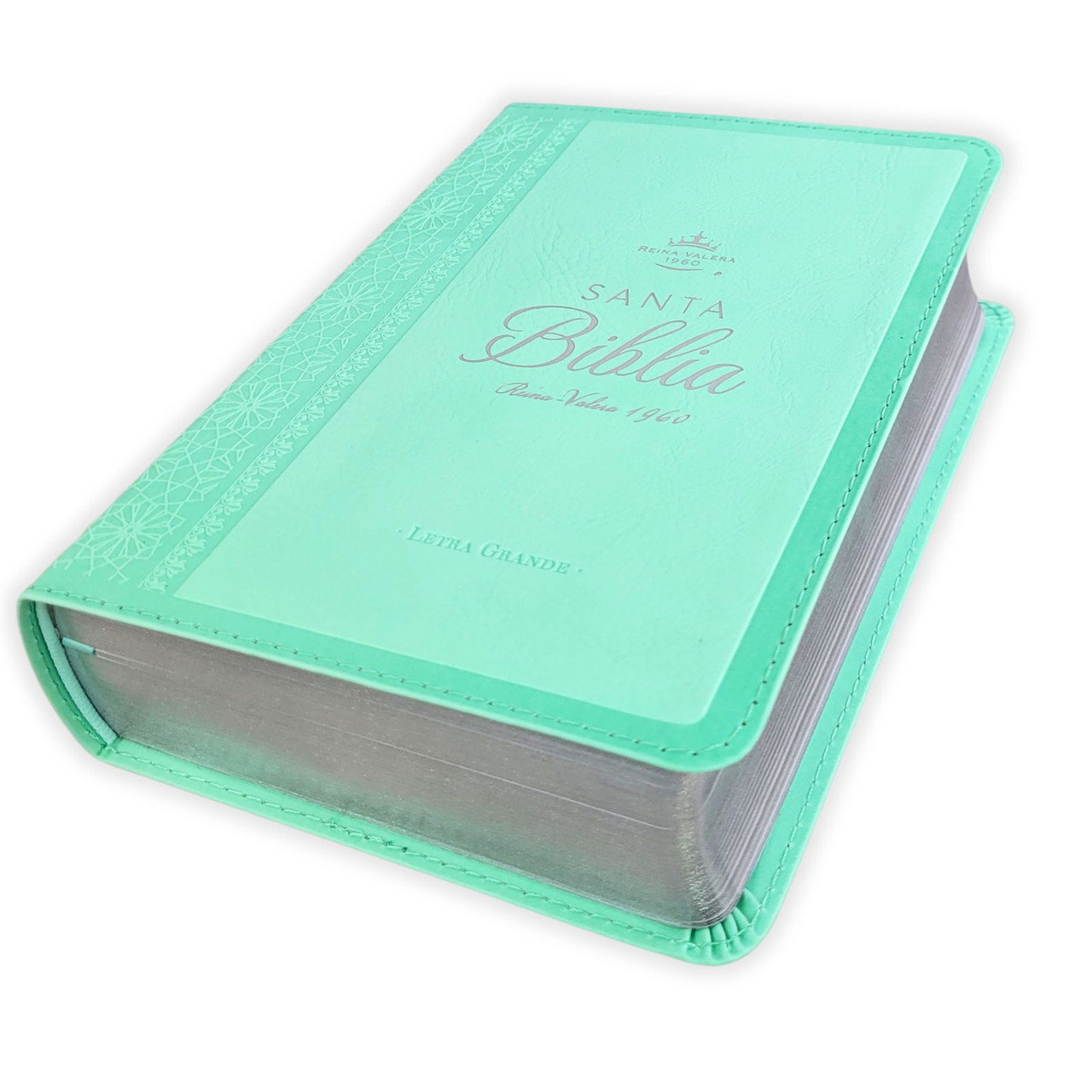 Biblia RVR1960 Neoclassic Turquesa im piel TC 12P