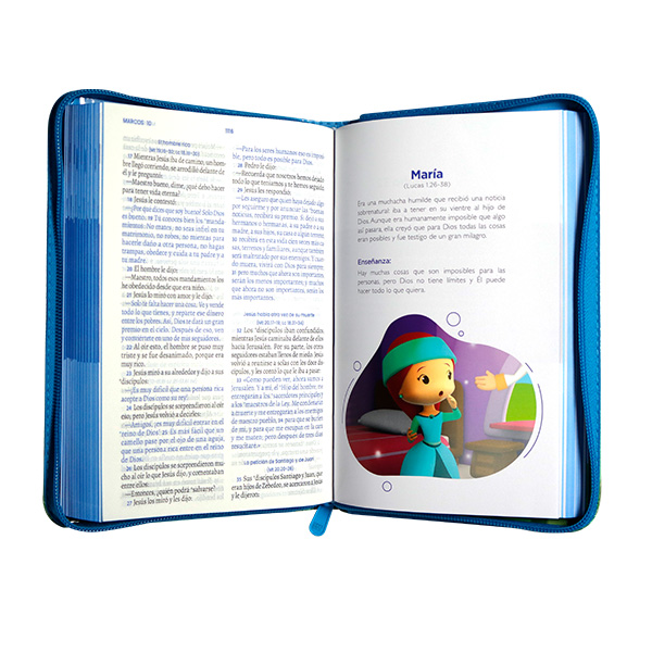 Biblia TLA se un heroe azul cierre TLA062LGPZPJRa